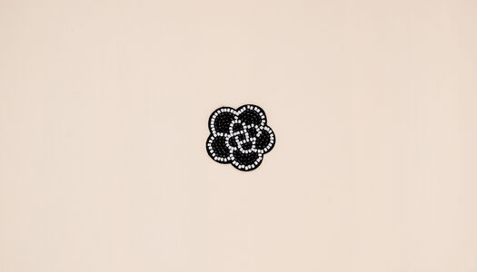 Fiore 5 petali bicolore perline 