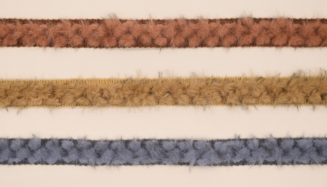 Nastro in lana effetto pelo