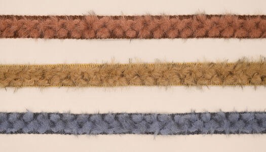 Nastro in lana effetto pelo
