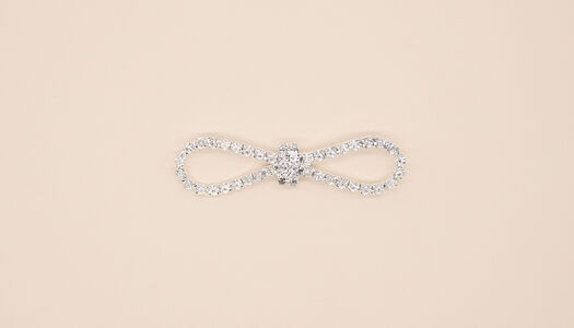 SPILLA FIOCCO IN CRISTALLO 