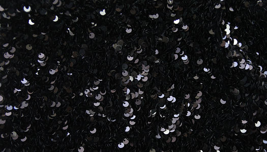 Tessuto base velluto ricamo paillettes nero