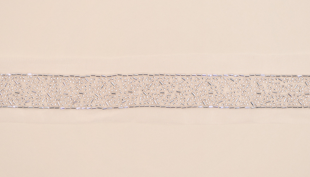 Nastro perline nikelate su base a rete