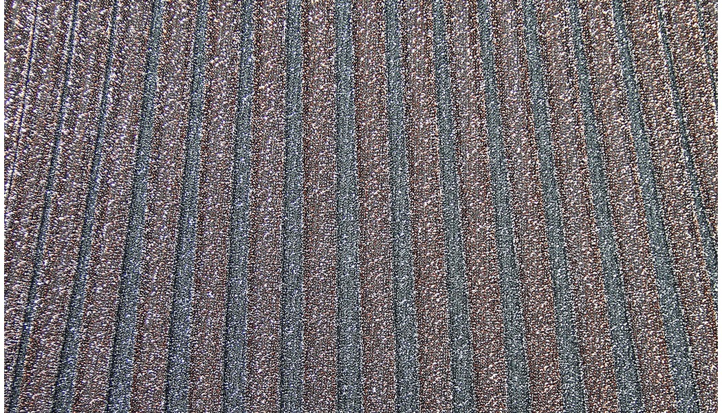 Tessuto plissettato lurex bronzo e grigio