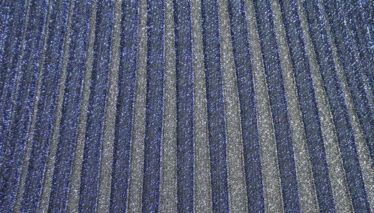 Tessuto plissettato lurex blu navy e grigio