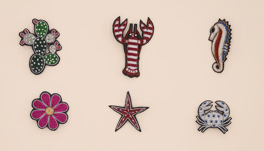 Spilla con tecnica del filo indiano