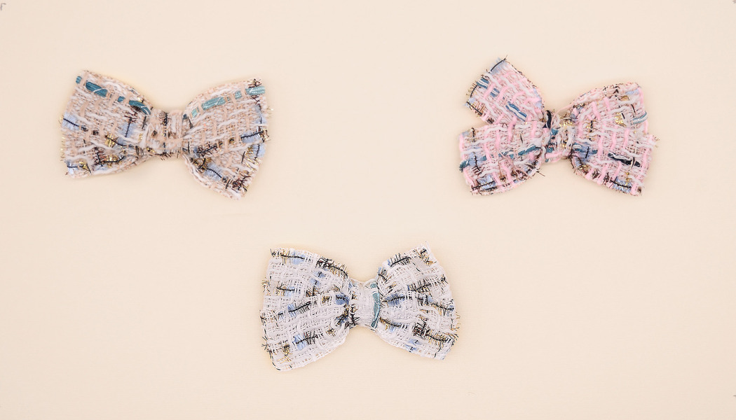 FIOCCO IN TESSUTO MULTICOLORE