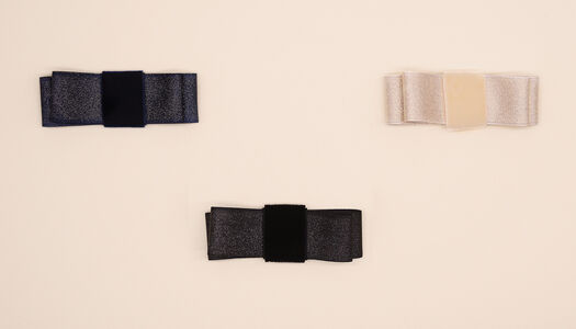 FIOCCO DOPPIO SHINY CON PASSANTE VELLUTO