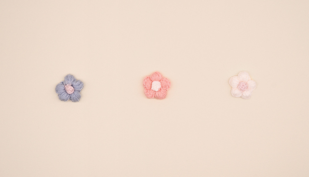 FIORE RICAMATO BICOLORE 