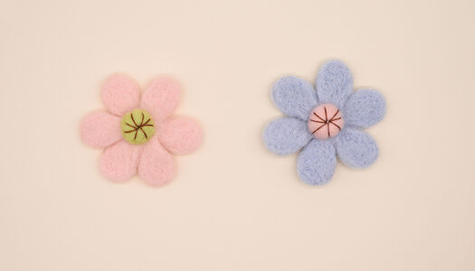 FIORE 6 PETALI EFFETTO LANA 