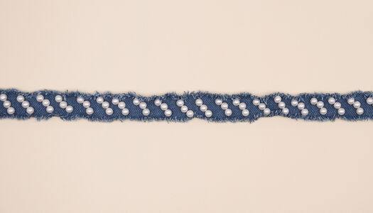 PEZZO NASTRO DENIM CON MADREPERLA