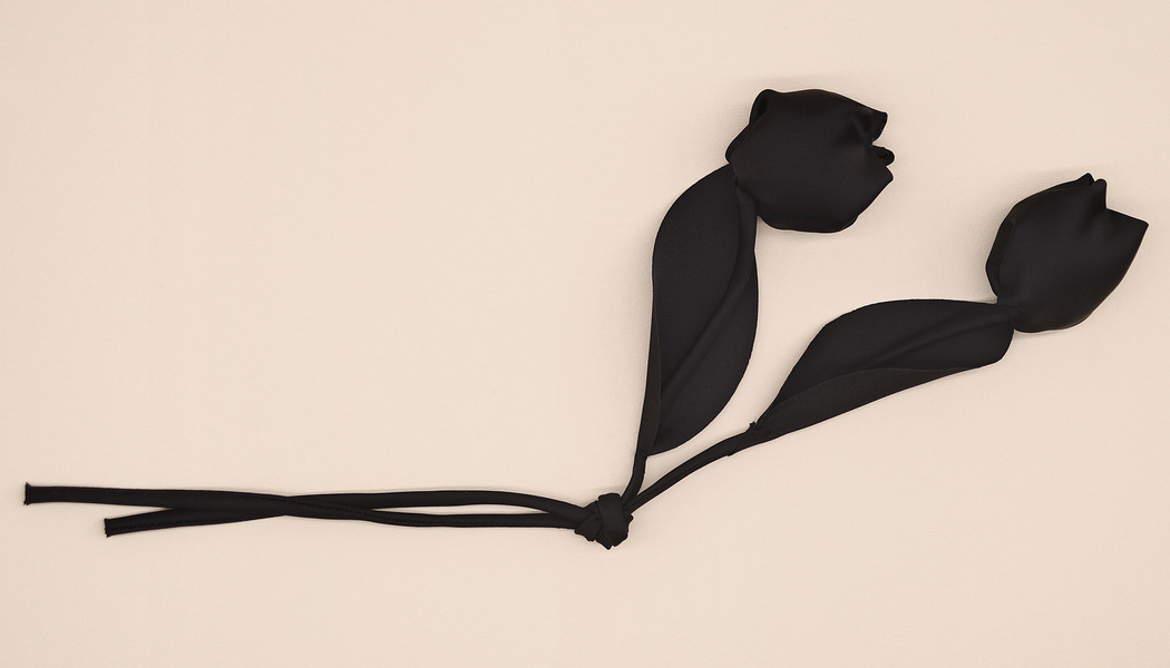 FIORE DOPPIO IMBOTTITO IN TESSUTO 