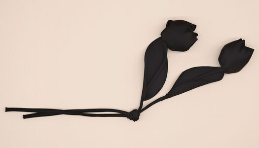 FIORE DOPPIO IMBOTTITO IN TESSUTO 