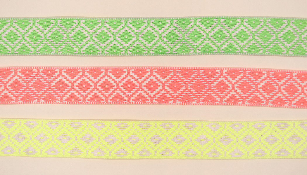 NASTRO JAQUARD FLUO