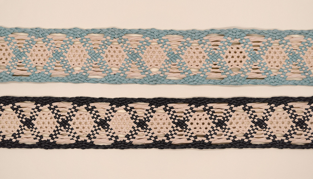 NASTRO PAGLIA INTRECCIATO BICOLORE 