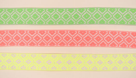 NASTRO JAQUARD FLUO