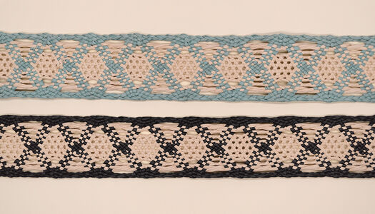 NASTRO PAGLIA INTRECCIATO BICOLORE 