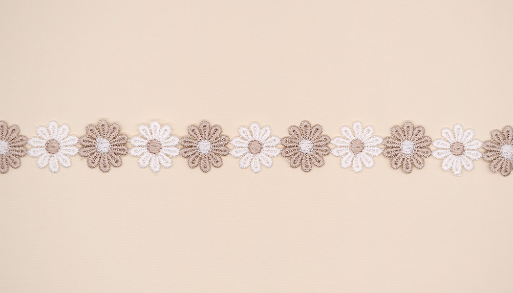 NASTRO MACRAME' FIORI BICOLORI 