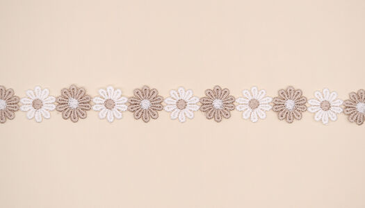 NASTRO MACRAME' FIORI BICOLORI 