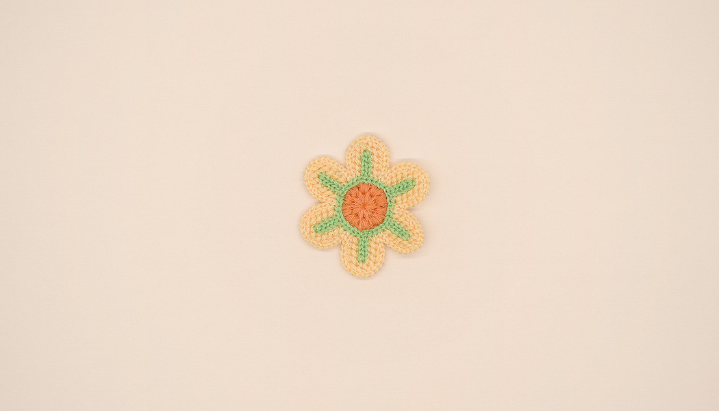 FIORE RICAMATO A MACCHINA 