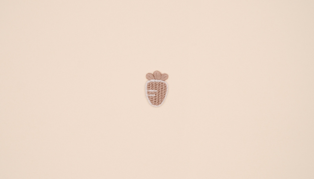 APPLICAZIONE RICAMATA CAROTA BICOLORE 