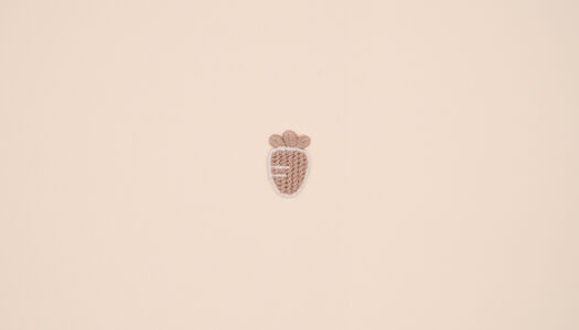 APPLICAZIONE RICAMATA CAROTA BICOLORE 