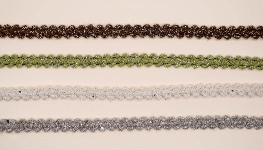 NASTRO INTRECCIATO CON LUREX E MICRO PAILLETTES 