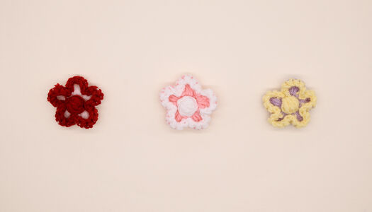 FIORE UNCINETTO BICOLORE 5 PETALI