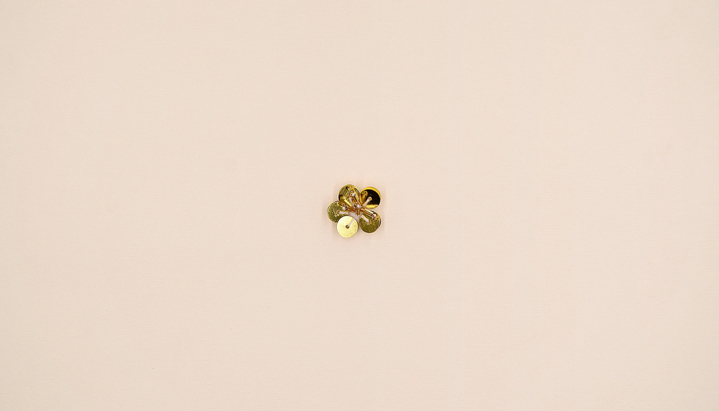 FIORELLINO PAILLETTES PICCOLE CON PISTILLI PERLINE E CANOTTIGLIE 