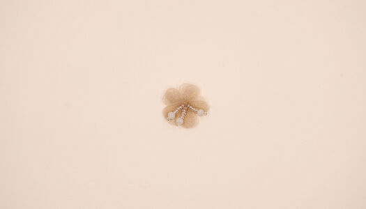 FIORELLINO ORGANZA CON PERLINE 