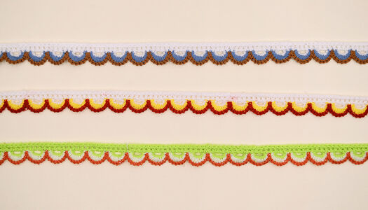 NASTRO RICAMATO ONDE TRICOLORE 