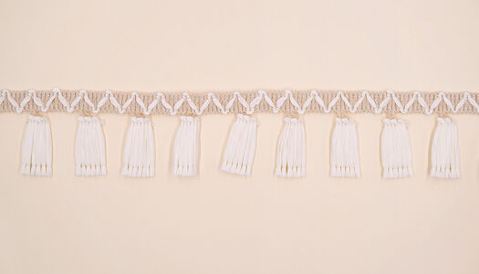 NASTRO IN COTONE CON NAPPINE RAFFIA 