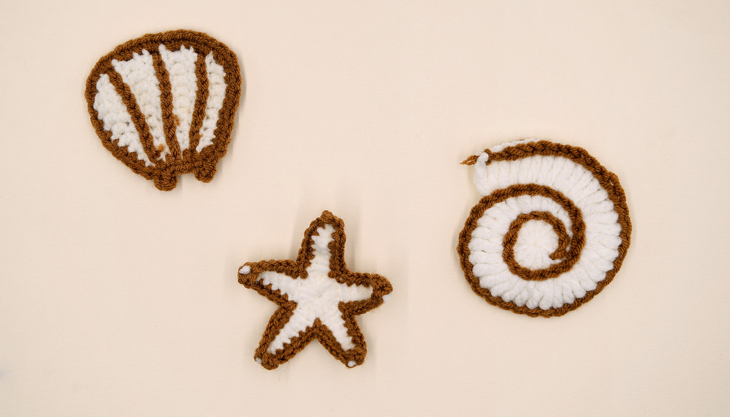 APPLICAZIONE MARE UNCINETTO - BICOLORE 